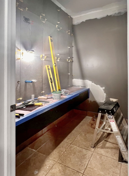 Powder Room Work in Progress 4